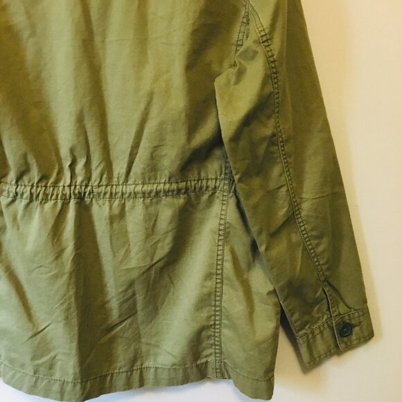 Army Green Cotton Military Utility Jacket - Picture 7 of 16